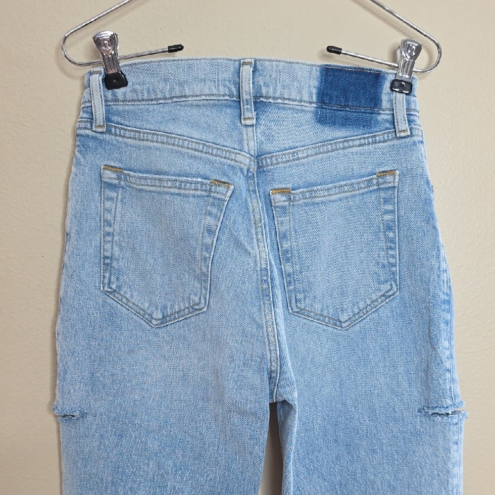 Abercrombie & Fitch The Dad High Rise Jeans Blue Women's Size 25S 90s Straight - Picture 9 of 16